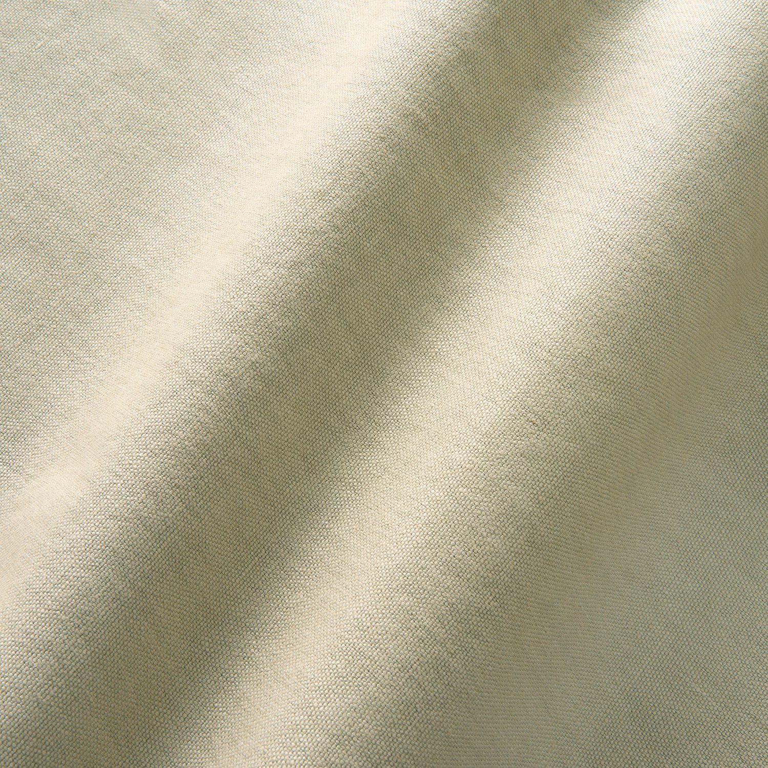 Fine hemp-green weave with soft cloudy tonal shading and subtle texture
