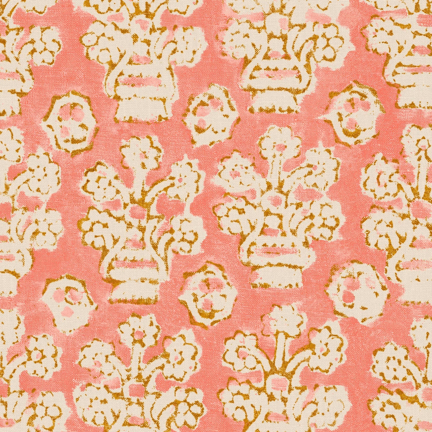 Shirin Coral fabric