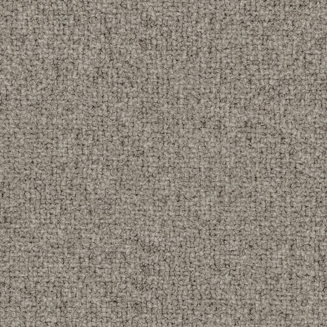 Warm taupe-grey fabric with a small irregular looped weave and softly mottled surface