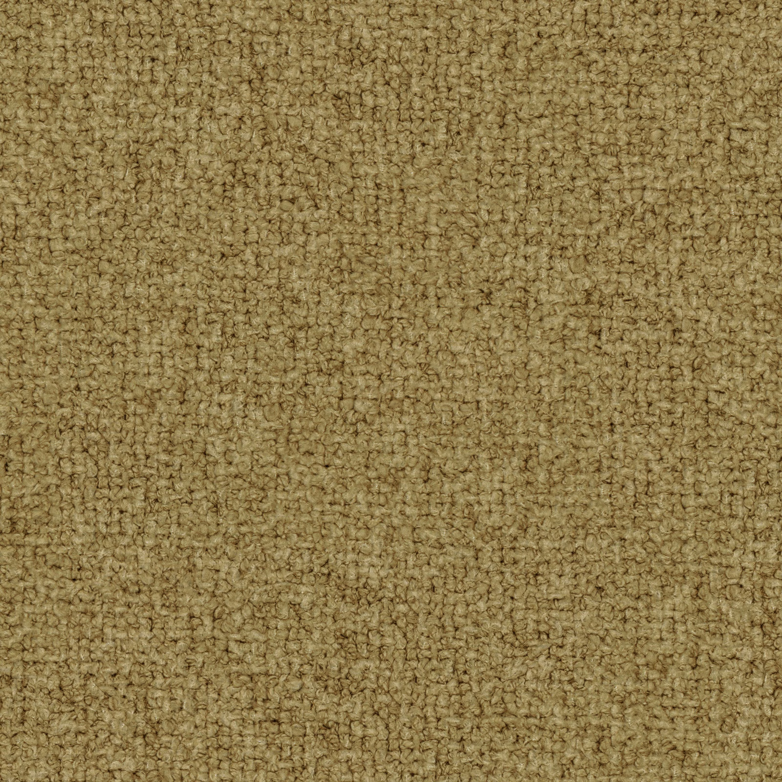 Close-up of amber-gold plain weave with nubby loops and darker tonal flecks