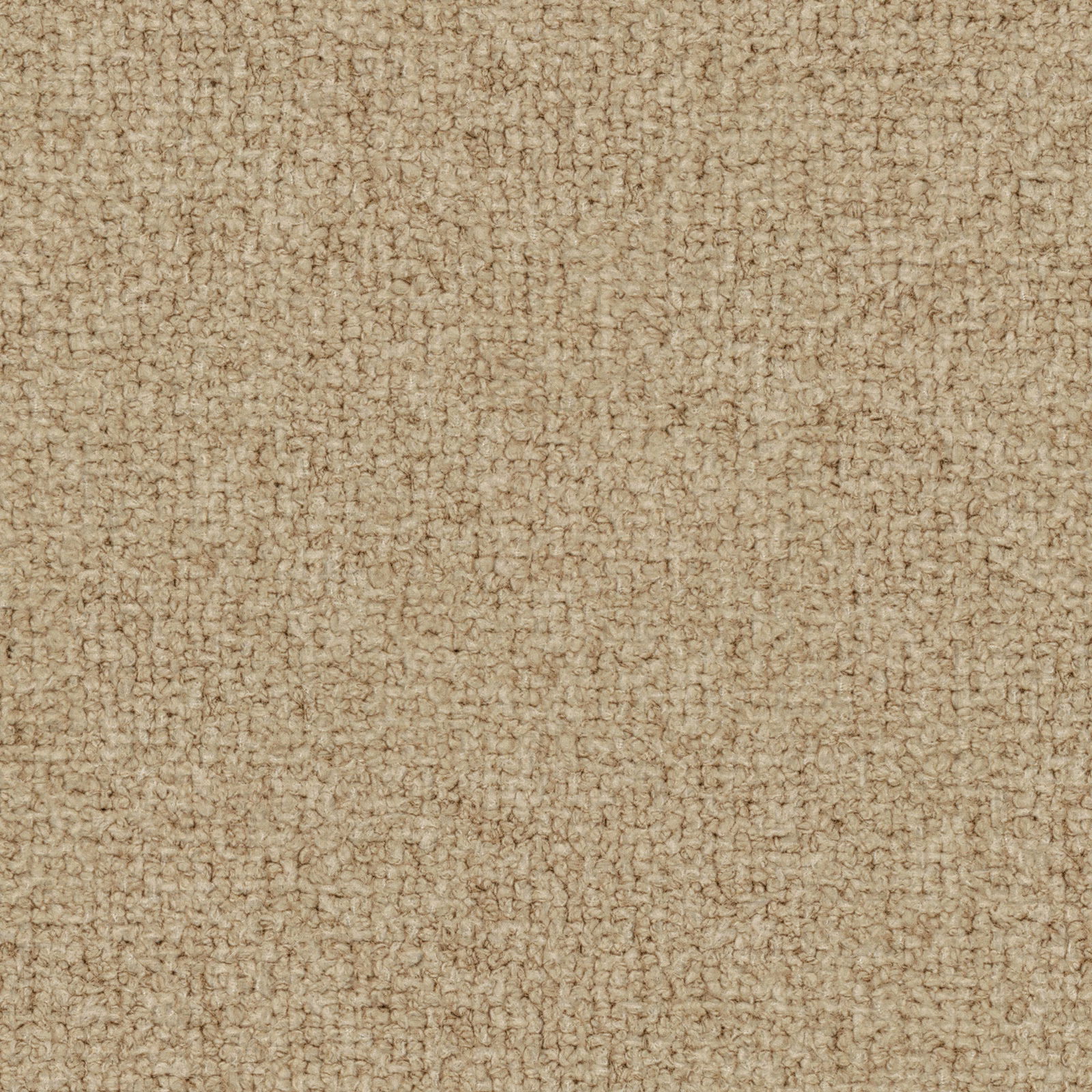 Warm beige Sienna Fudge fabric with dense nubby woven texture and subtle bronze flecks