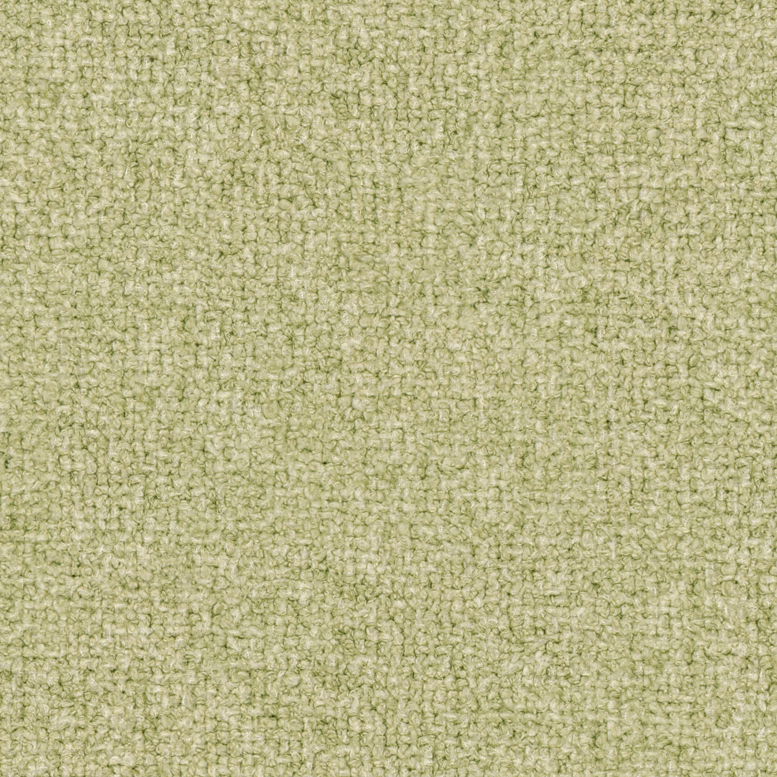 Close-up of muted peridot-green fabric with a fine irregular woven texture
