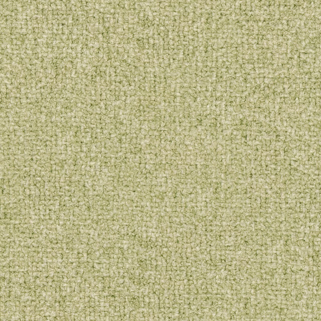 Close-up of muted peridot-green fabric with a fine irregular woven texture