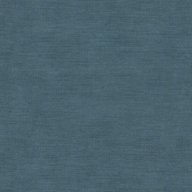 Muted cerulean blue plain weave with fine horizontal texture and subtle tonal variation
