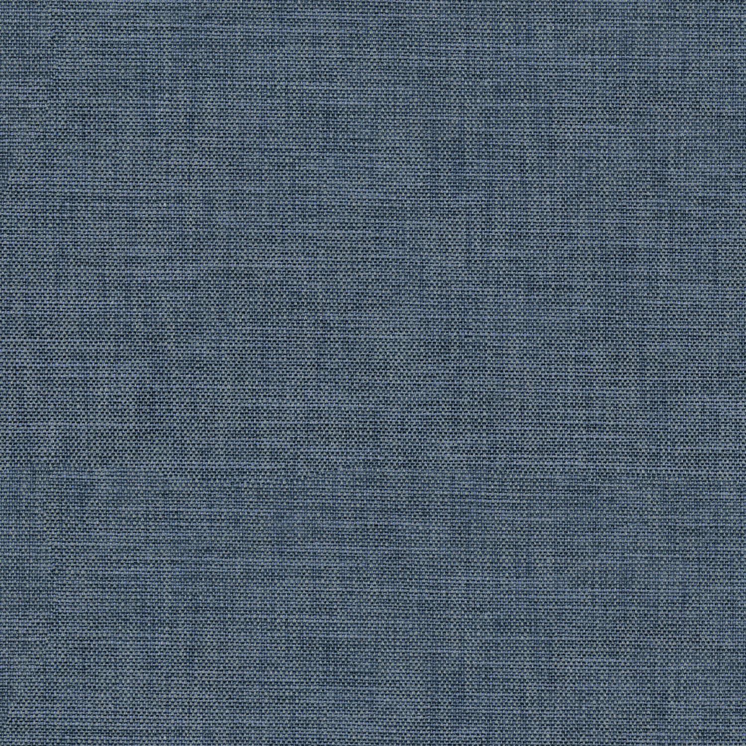 Close-up of muted denim-blue plain weave with fine crosshatch texture and tonal bands