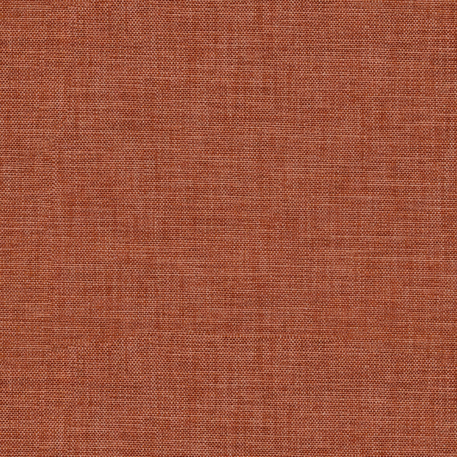Close-up of warm ember terracotta plain weave with subtle horizontal tonal variation