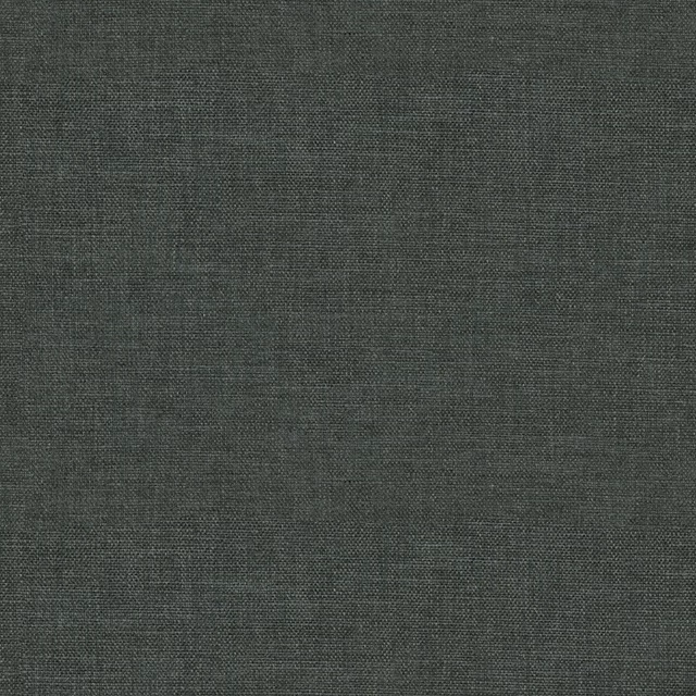 Close-up of deep charcoal grey plain weave with subtle crosshatched texture