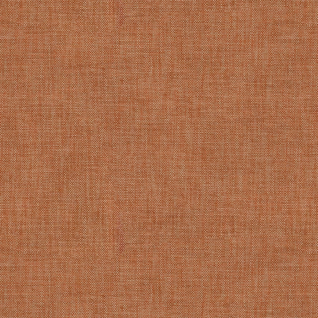 Close view of warm spice terracotta fabric with a fine, softly varied woven grid