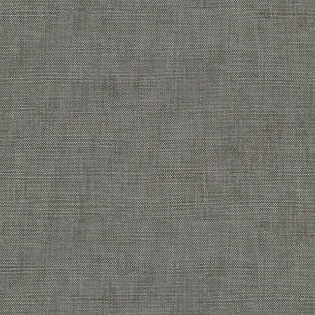 Close-up of cool storm-grey plain weave with fine charcoal crosshatch texture