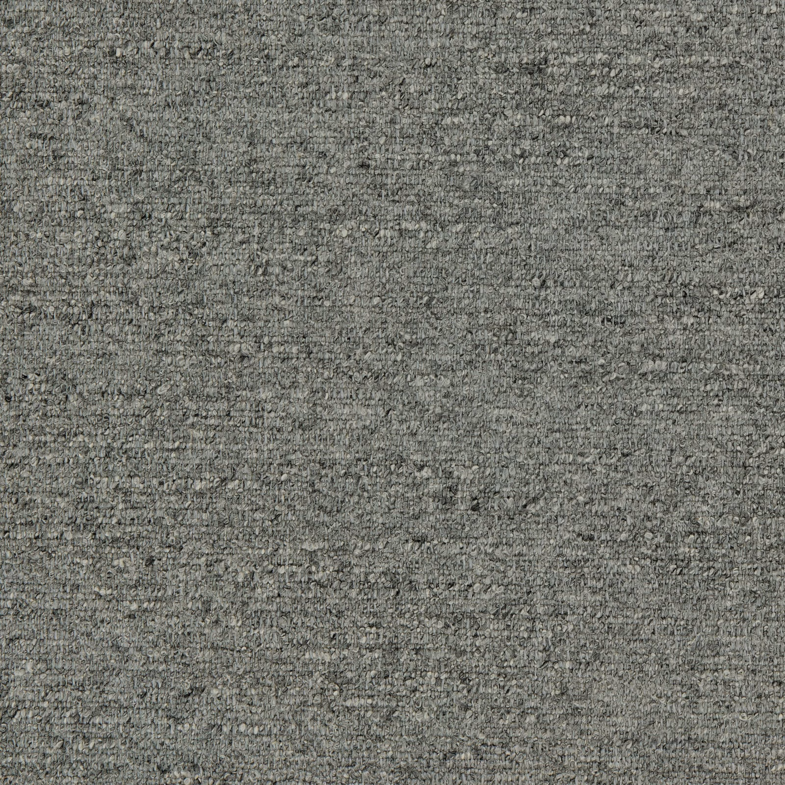 Close-up of mottled charcoal-grey plain weave with fine horizontal slub texture