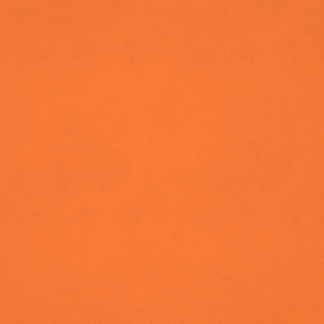 Close-up of smooth, richly saturated mandarin-orange velvet with a subtle brushed pile