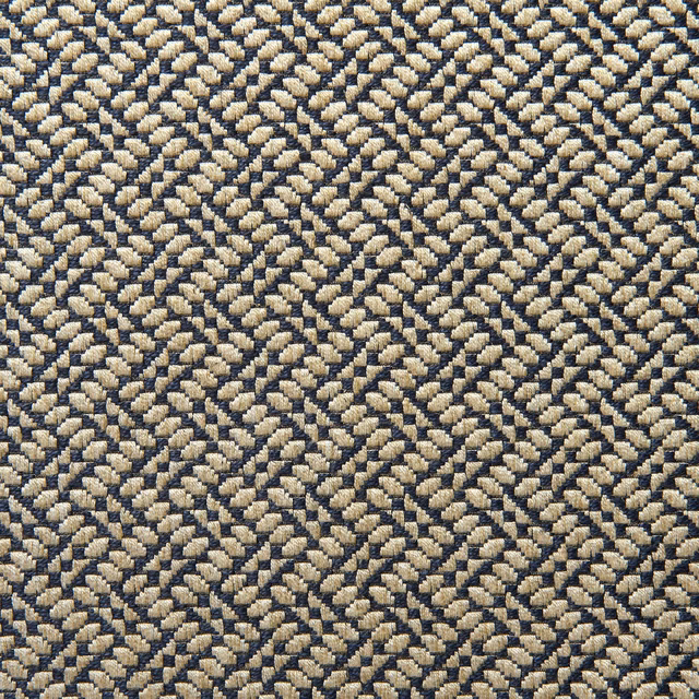 Charcoal and oat woven zigzag texture with small interlocking geometric marks