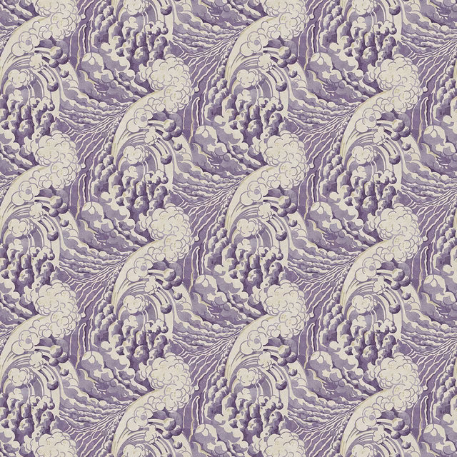 The Wave Mauve fabric