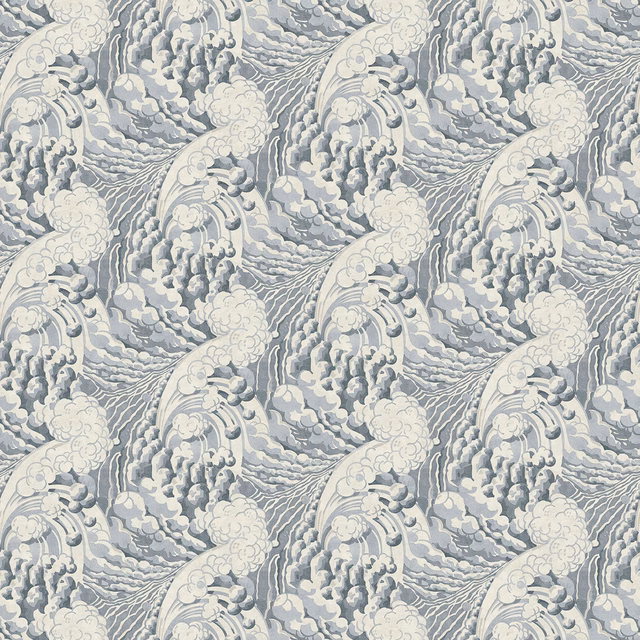 The Wave Moonbeam fabric