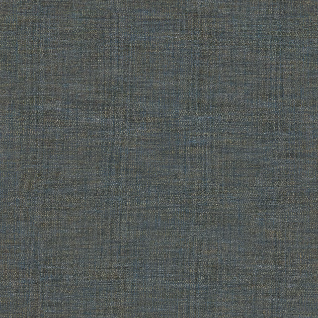 Close-up of muted denim blue-grey plain weave with fine crosshatch texture