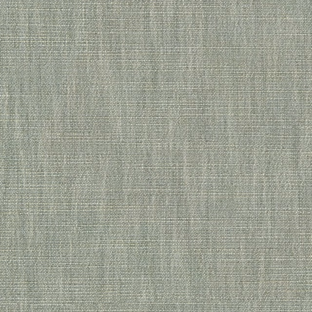 Close-up of muted blue-lilac fabric with a fine, softly varied woven texture