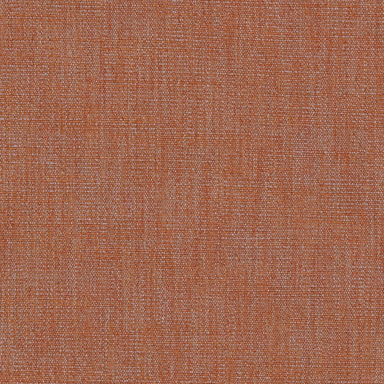 Close-up of Vara Redwood fabric in a muted redwood terracotta plain weave with fine tonal flecks