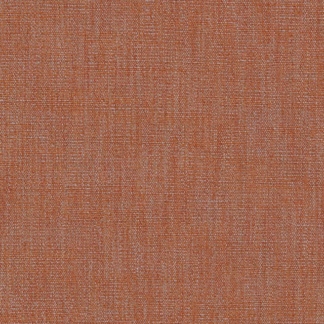 Close-up of Vara Redwood fabric in a muted redwood terracotta plain weave with fine tonal flecks