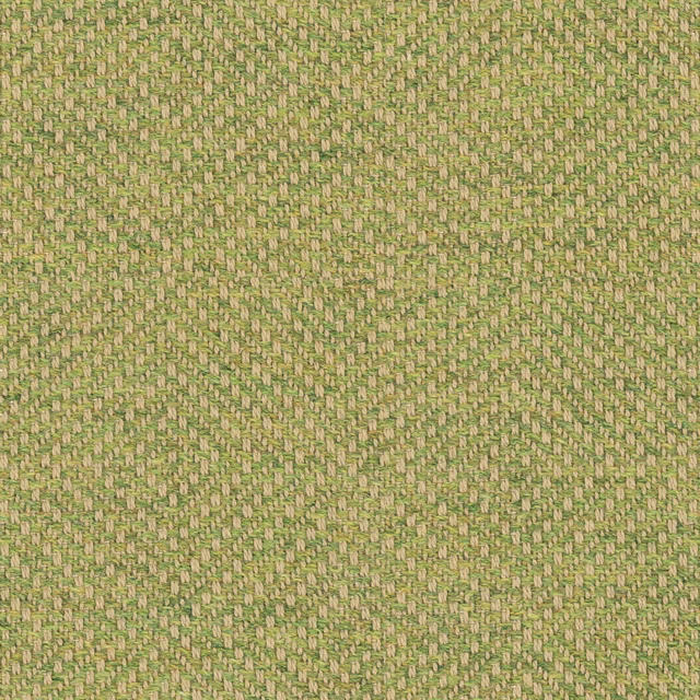 Soft apple-green woven upholstery with pale flecks and a small diagonal texture