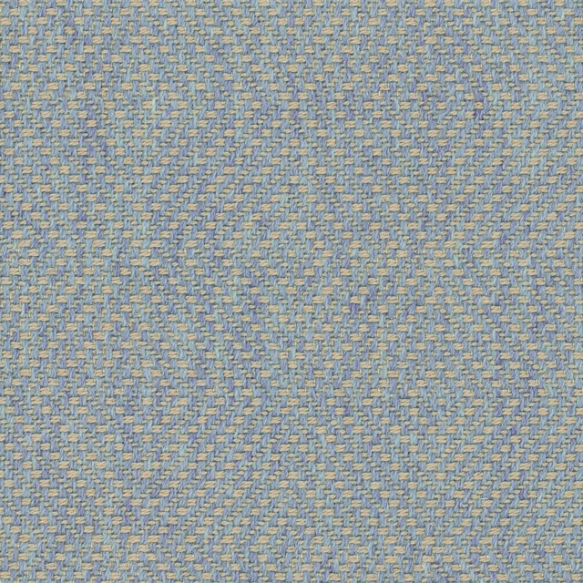 Muted lagoon-blue and lilac small geometric weave with warm flecks