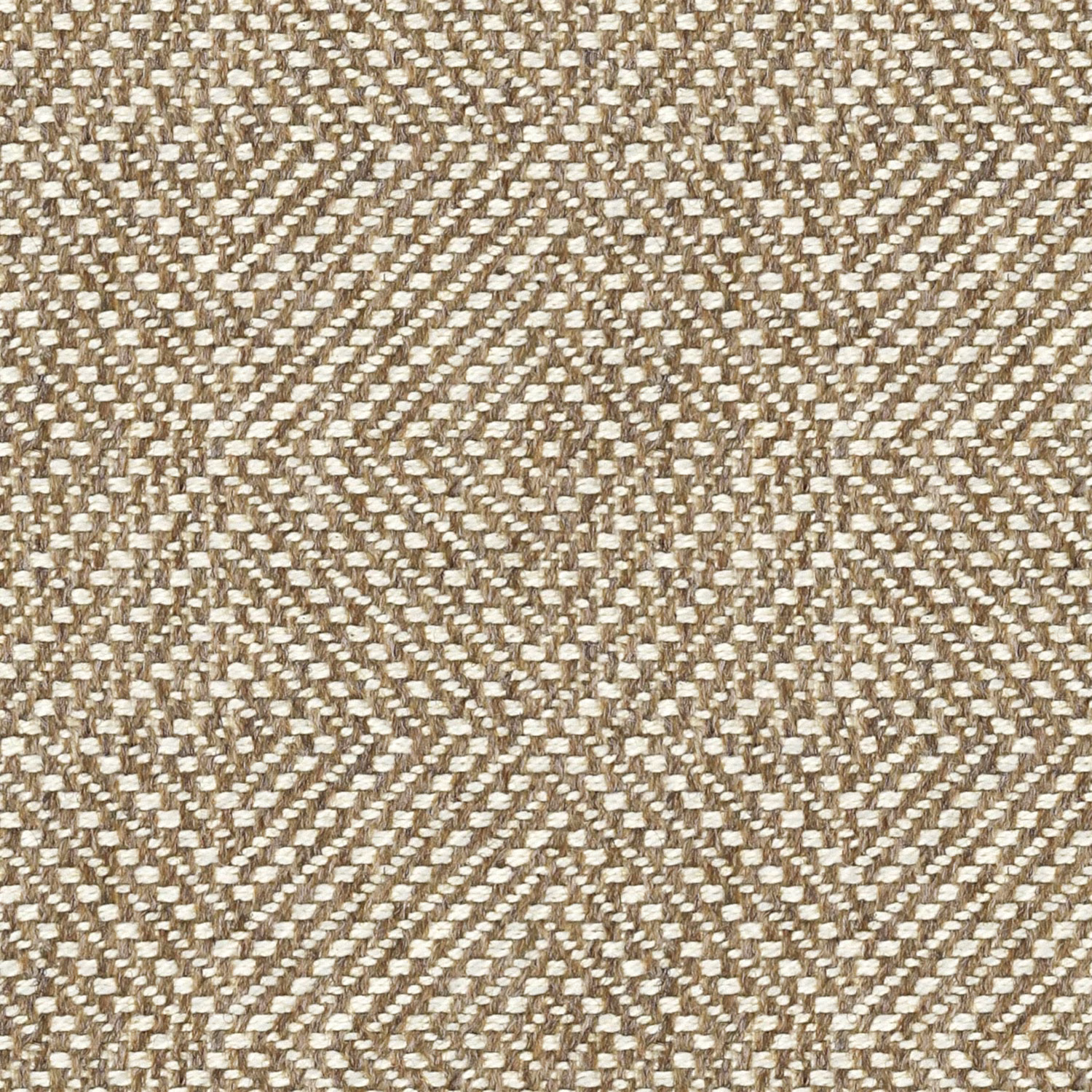 Warm peanut tan woven upholstery with cream flecks and angular geometric texture