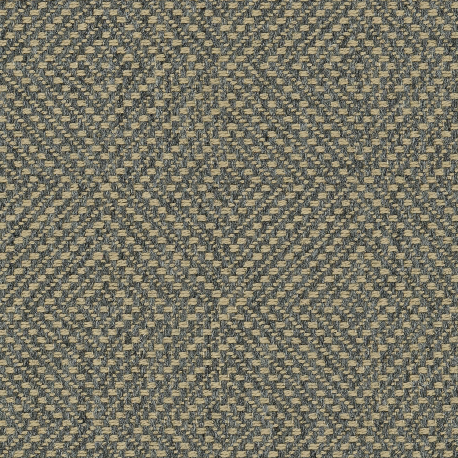 Smoky olive-grey woven textile with small angular charcoal and sand flecks