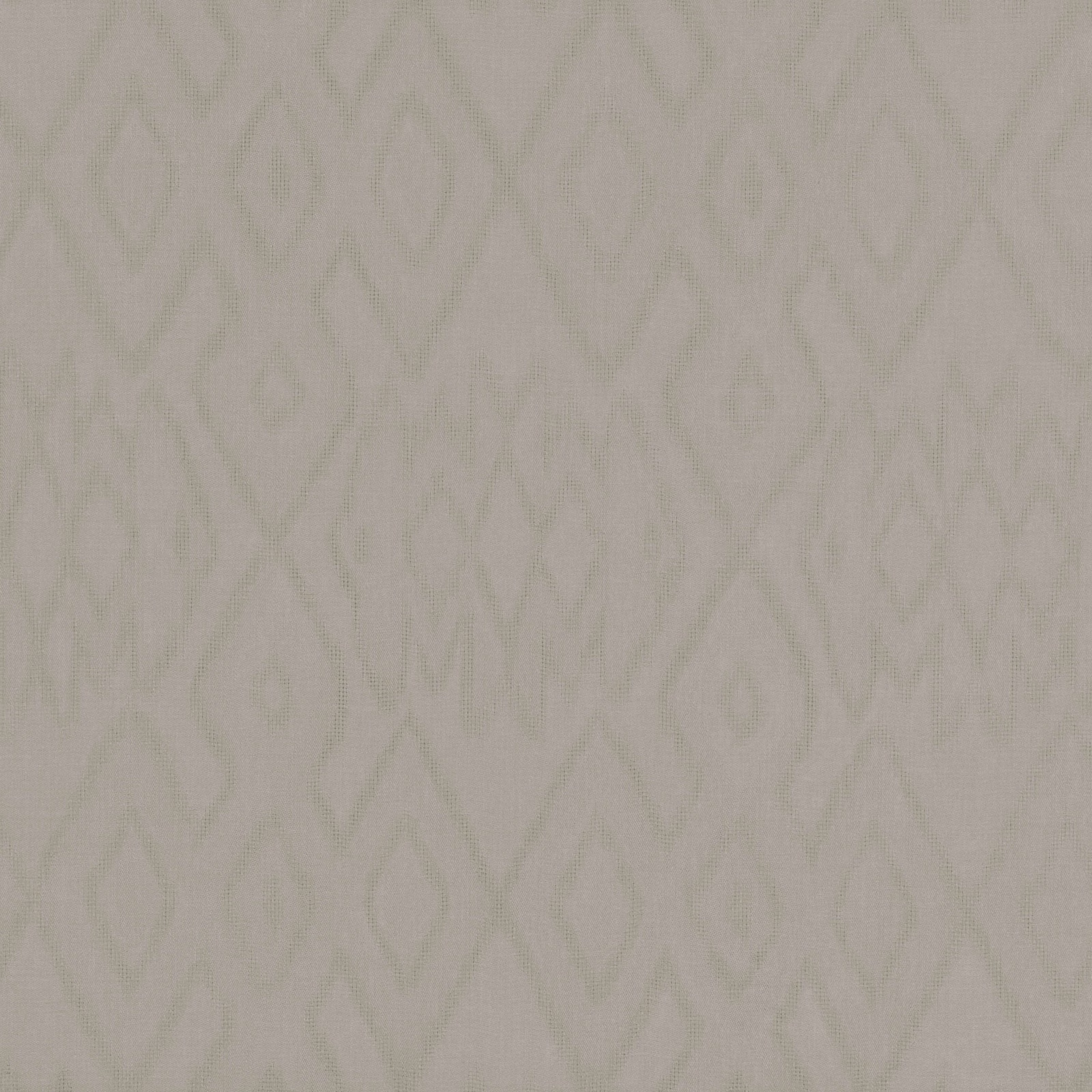 Pale stone woven fabric with subtle sage teardrop and diamond motifs