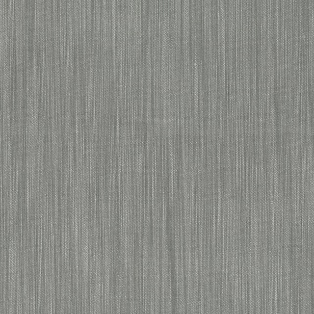 Close-up of cool dove-grey fabric with fine, closely spaced vertical striations