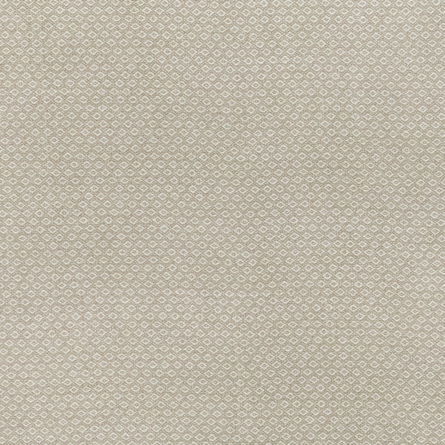 Warm beige-grey woven swatch with a small repeating diamond lattice