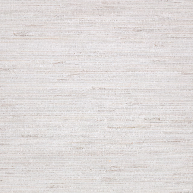Chalky whitewash wallpaper with fine taupe-grey horizontal striations and weathered texture