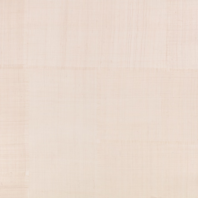 Warm alabaster cream wallpaper with subtle gridded patchwork and fine cross-grain texture