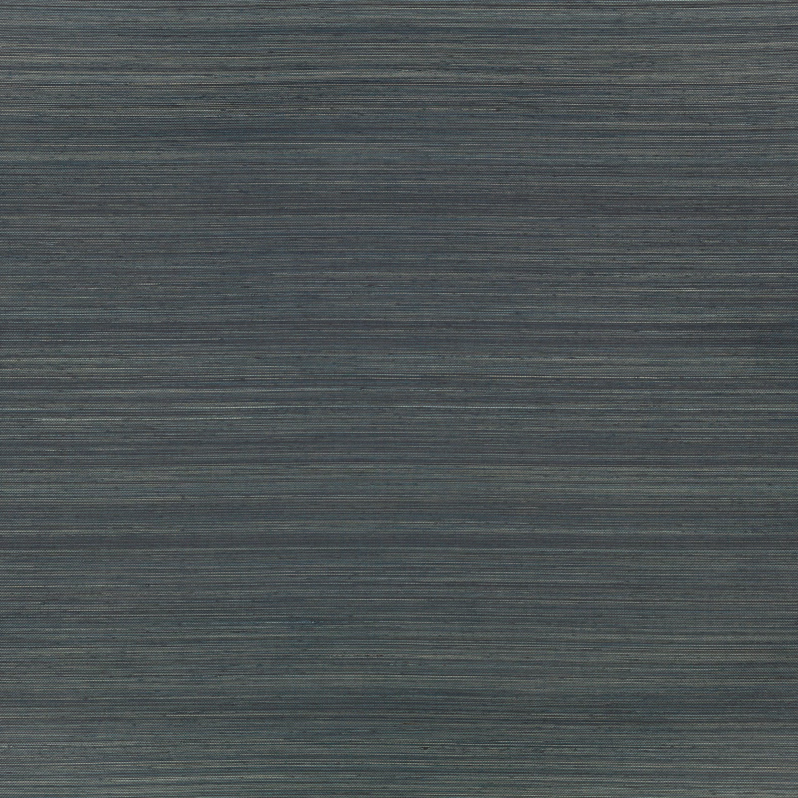 Dark ocean blue-grey wallcovering with fine, closely layered horizontal striations