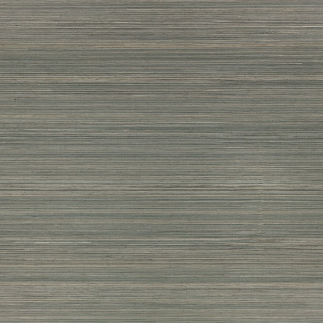 Muted grey-green wallpaper with closely spaced horizontal striations and subtle tonal variation