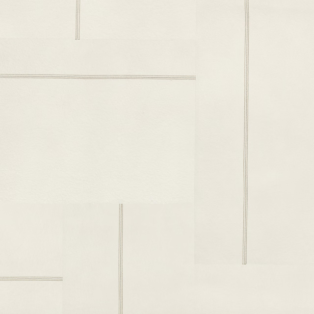 Pale parchment wallpaper with fine double-line geometric rectangles and subtle surface texture