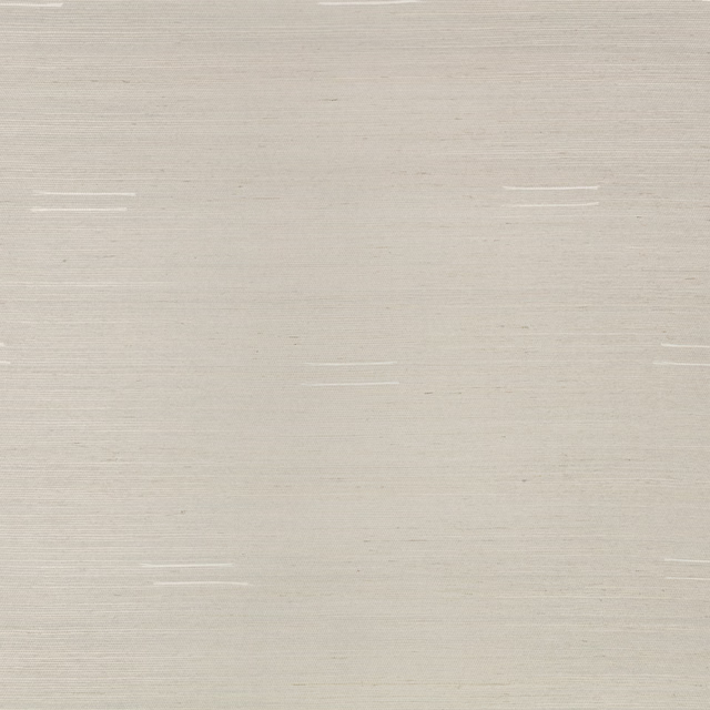 Pale dove grey wallcovering with fine horizontal grain and sparse white strokes