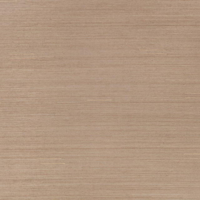 Warm taupe-beige wallpaper with fine horizontal striations and parchment-like texture
