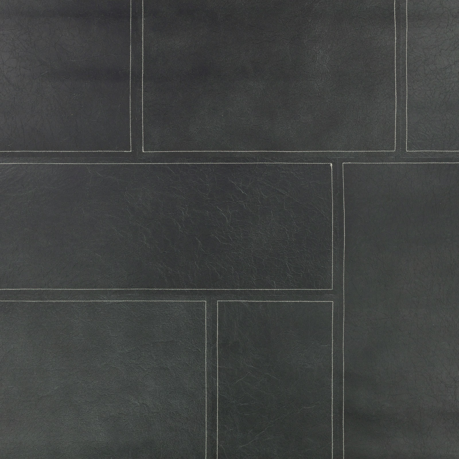 Deep indigo-blue wallpaper with pale rectangular lines and a softly weathered texture