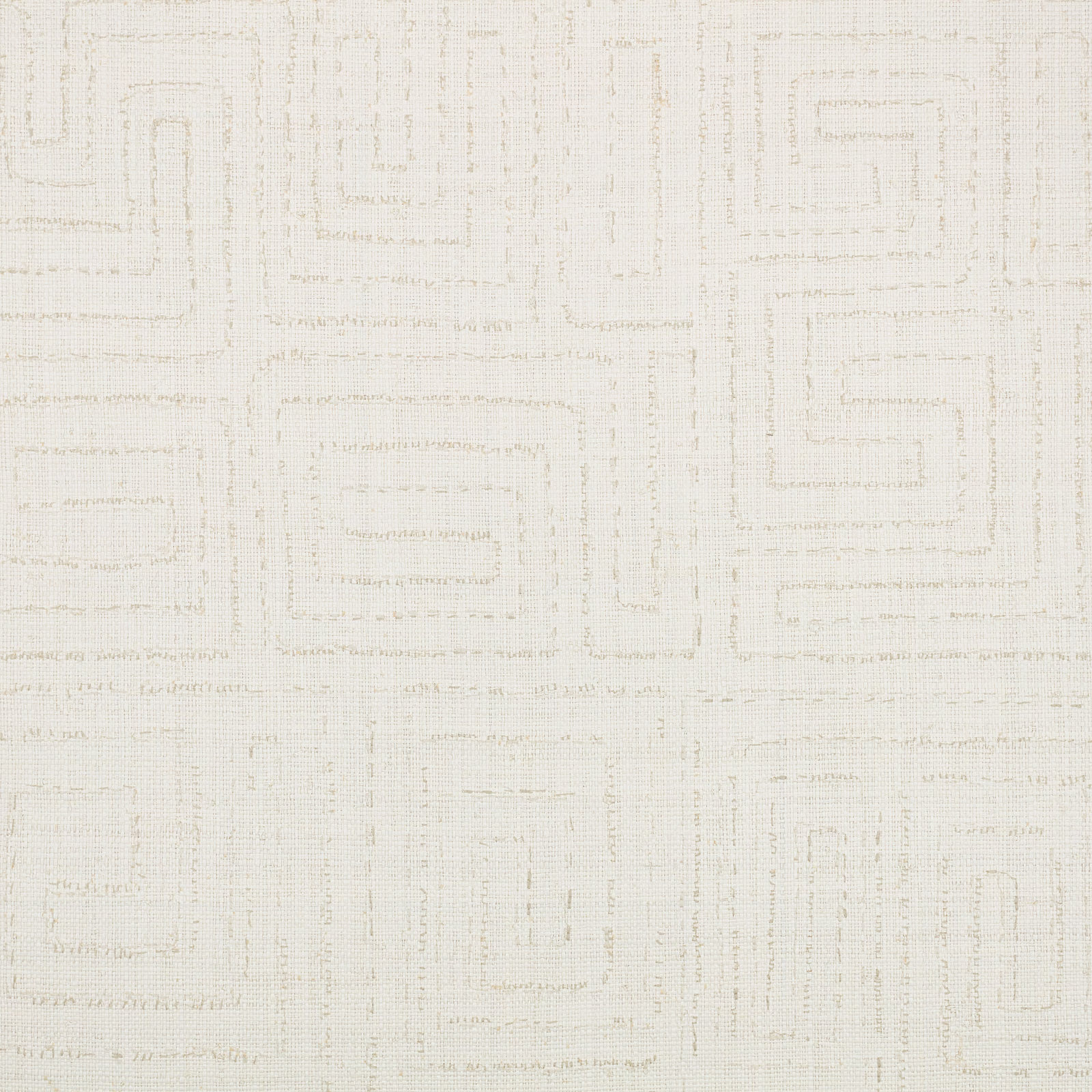 Alabaster cream wallpaper with faint distressed rectangular geometric lines and subtle gridded texture