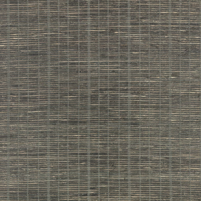 Deep indigo blue-grey wallpaper with fine taupe grid lines and layered striations