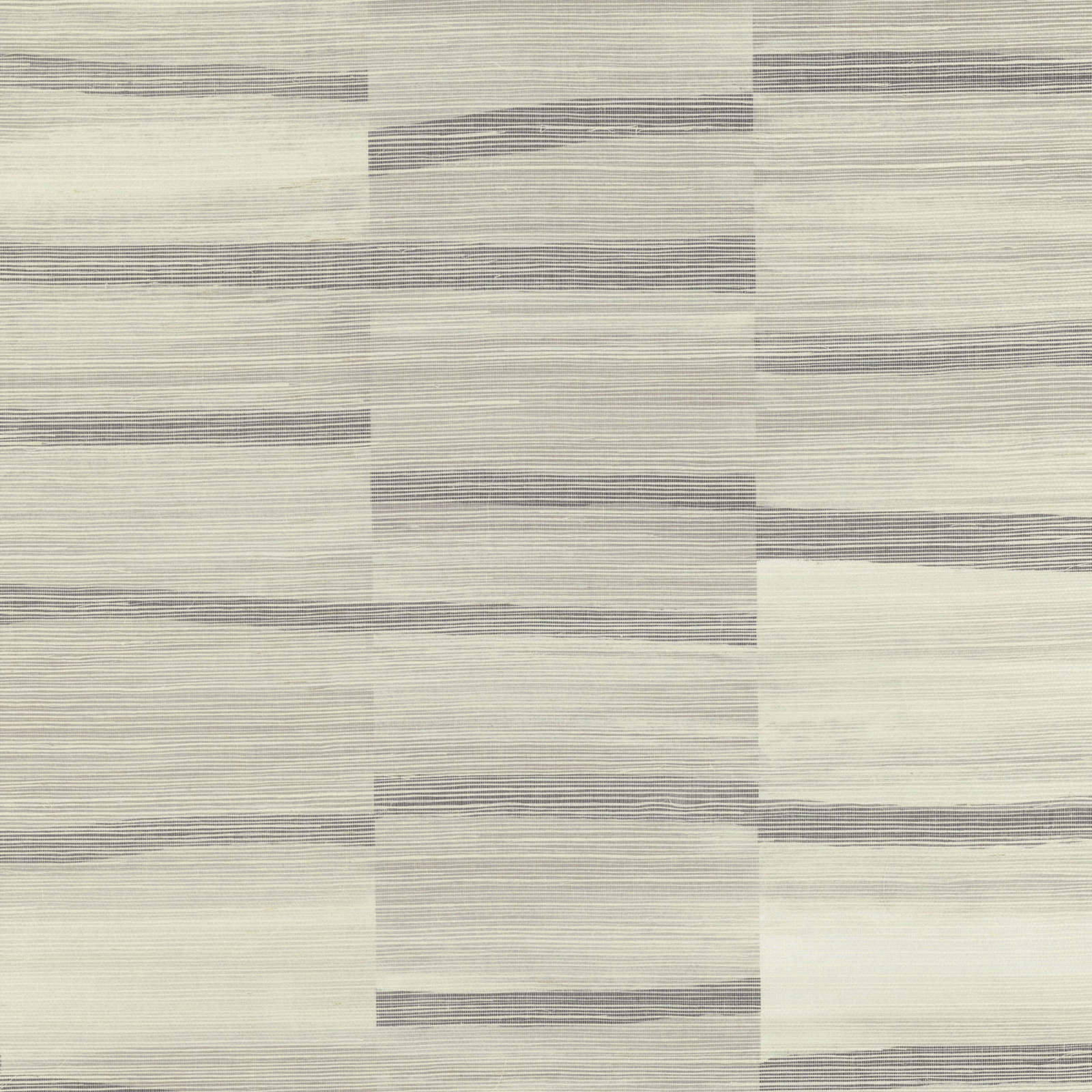 Pale shell wallpaper with grey-beige rectangular blocks and fine horizontal striations