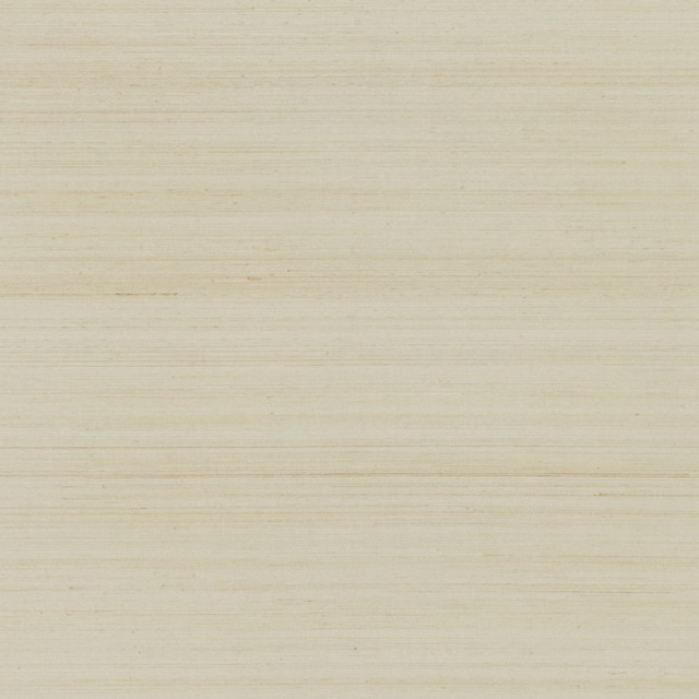 Pale alabaster grasscloth wallpaper with fine horizontal lines and subtle beige variation