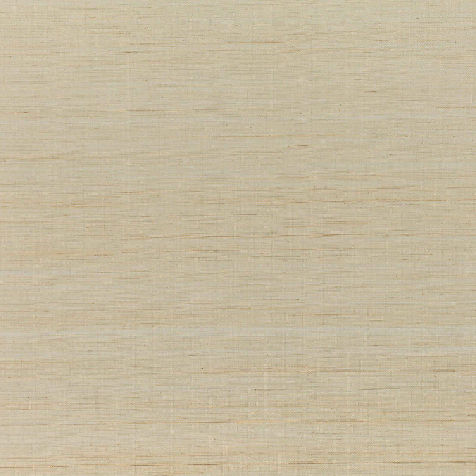 Pale warm-beige grasscloth wallpaper with fine horizontal lines and subtle darker flecks