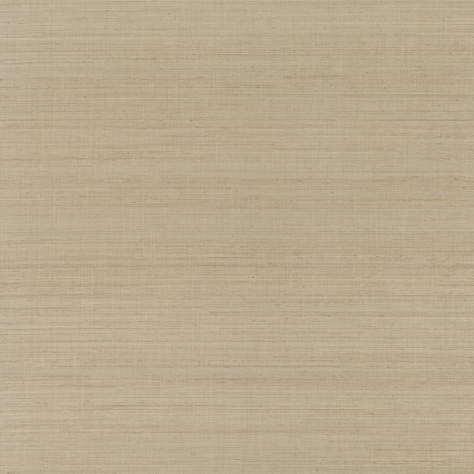 Warm parchment beige grasscloth wallpaper with fine horizontal striations and subtle fibres