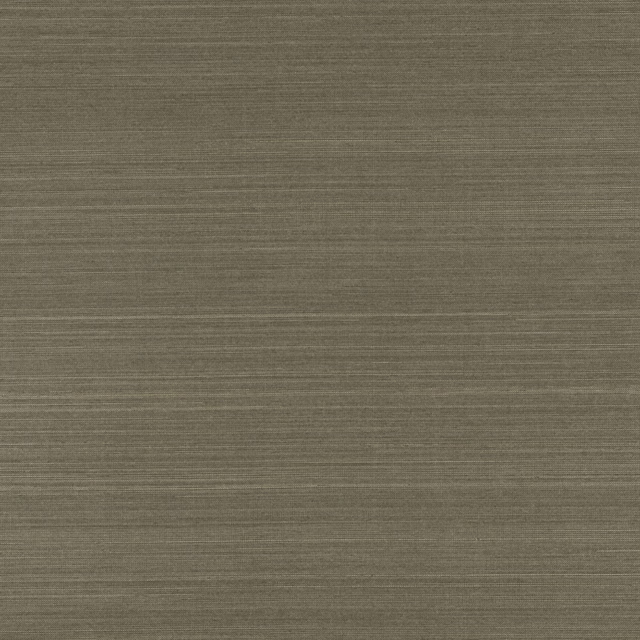 Cool taupe-grey grasscloth wallpaper with fine horizontal striations and subtle tonal variation