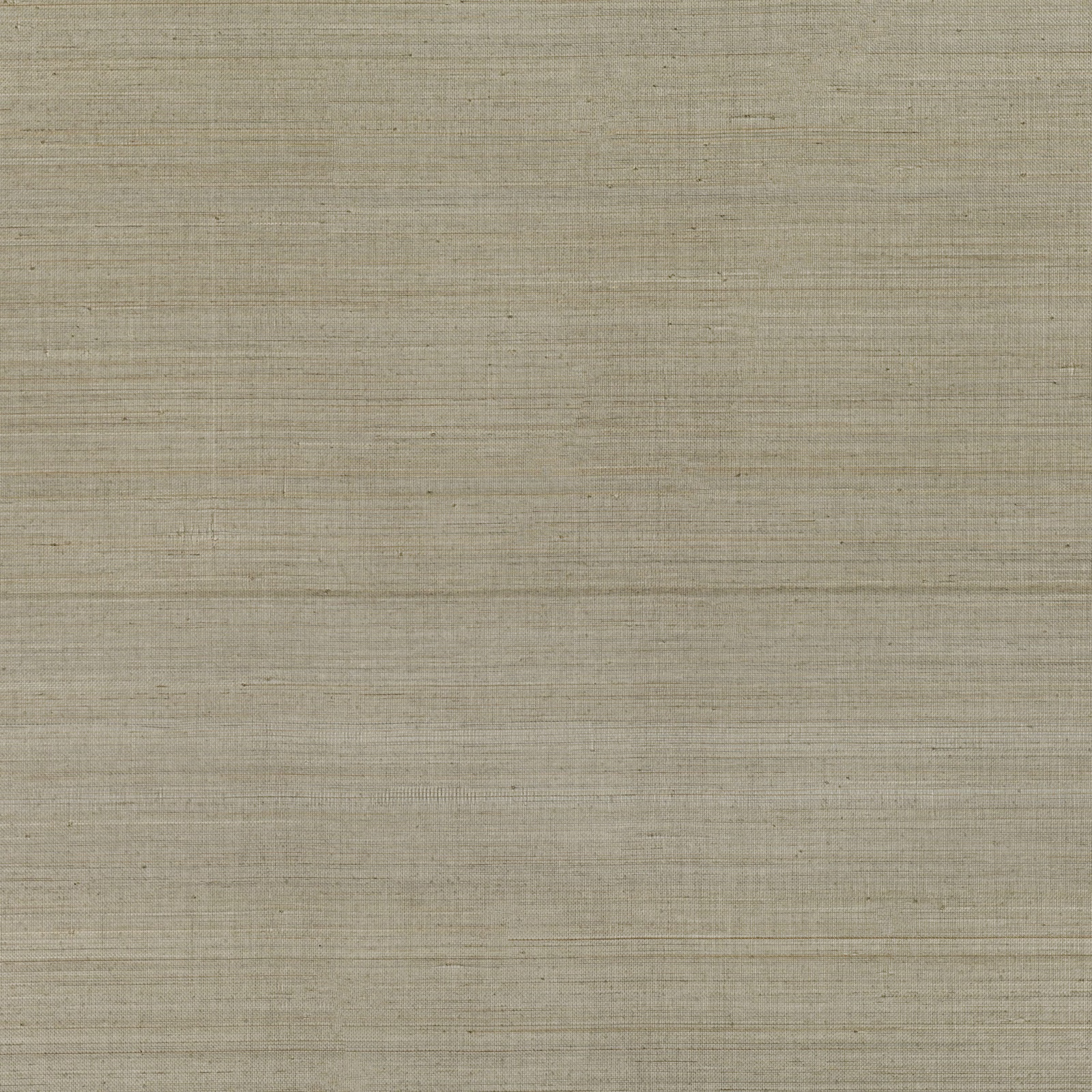 Muted sepia taupe grasscloth wallpaper with fine horizontal fibres and subtle darker flecks