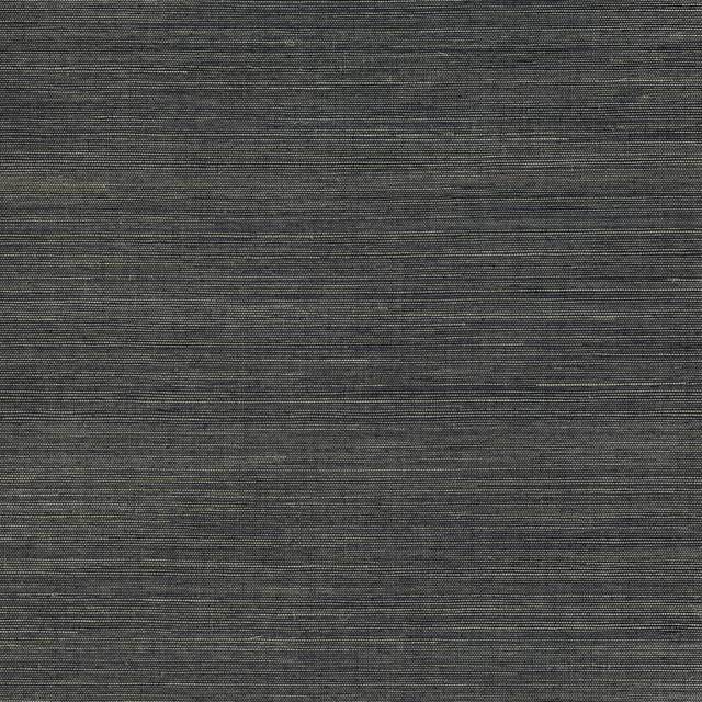 Deep anthracite-grey wallpaper with fine horizontal grasscloth striations and subtle tonal shifts