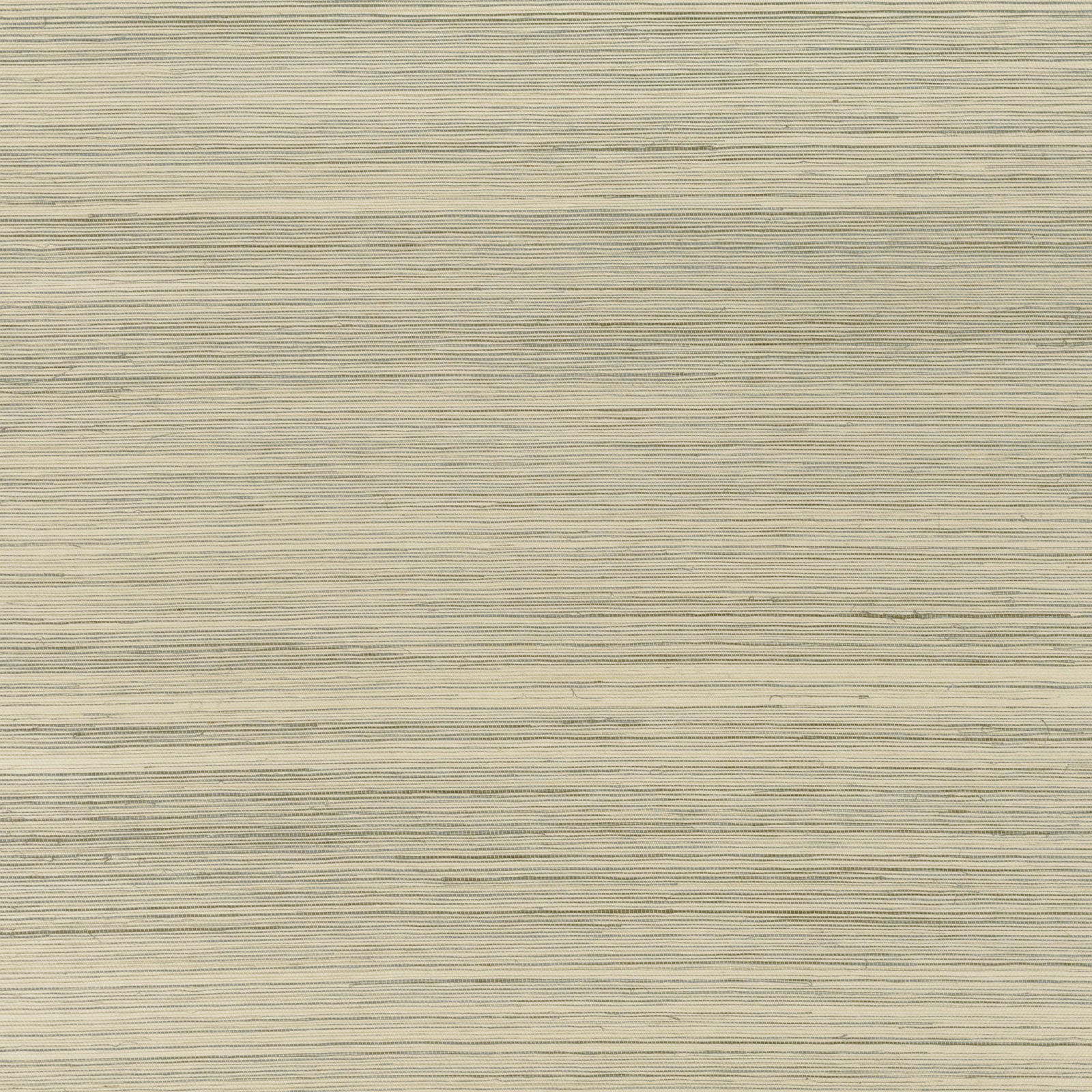Pale calcite ivory grasscloth wallpaper with fine horizontal grey-green fibres