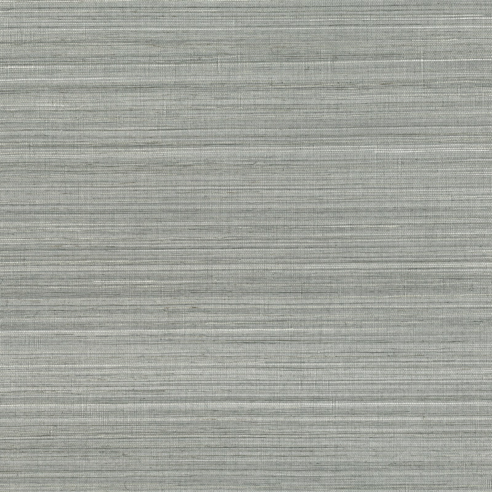 Muted blue-grey green grasscloth wallpaper with fine horizontal woven texture
