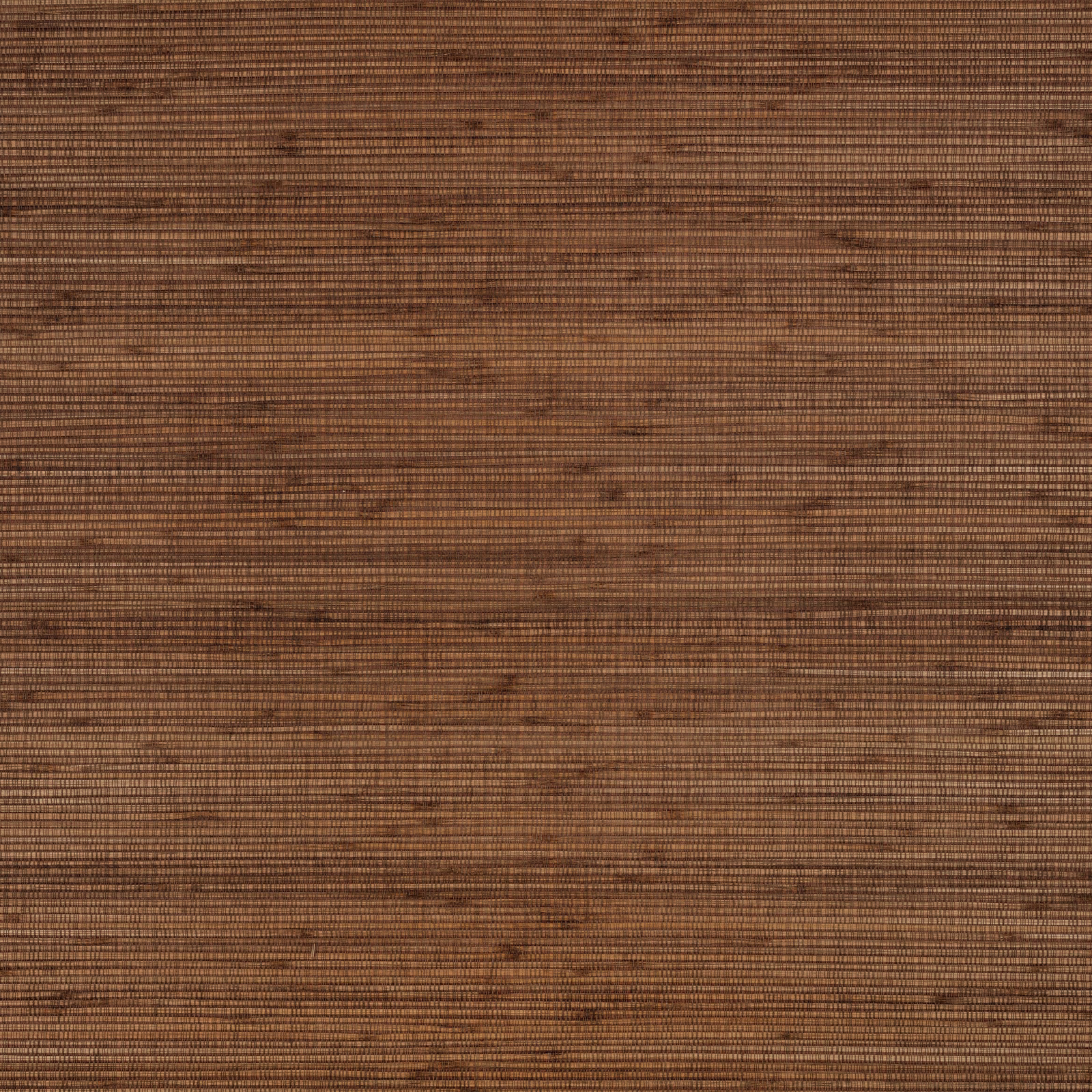 Warm bark-brown wallpaper with fine horizontal ribbing and irregular darker streaks