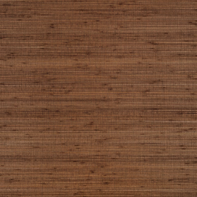 Warm bark-brown wallpaper with fine horizontal ribbing and irregular darker streaks